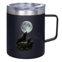 Three Honey Badgers Moon 12oz Stainless Steel Coffee Mug