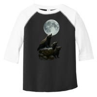 Three Honey Badgers Moon Toddler Fine Jersey T-Shirt