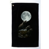 Three Honey Badgers Moon Golf Towel
