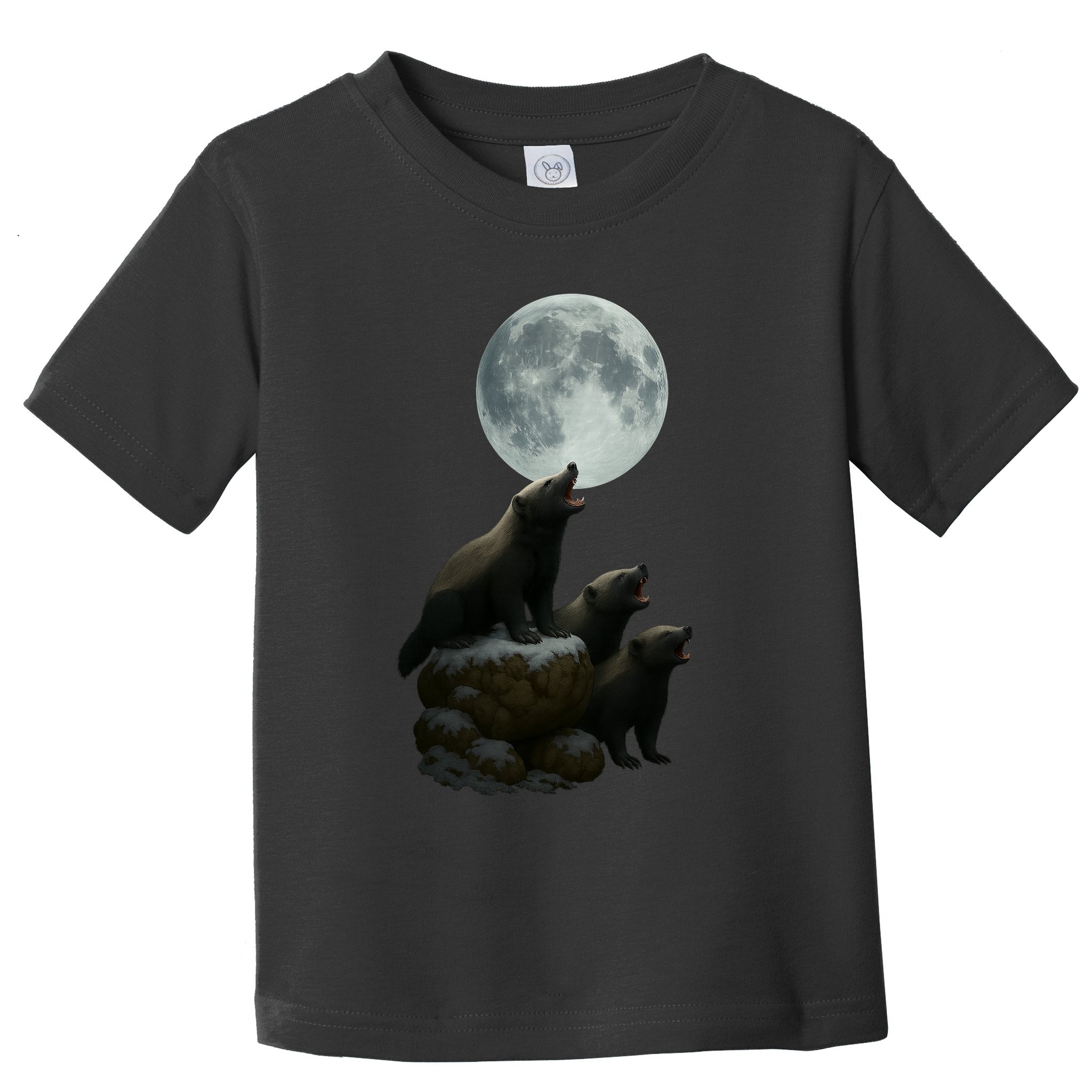 Three Honey Badgers Moon Toddler T-Shirt