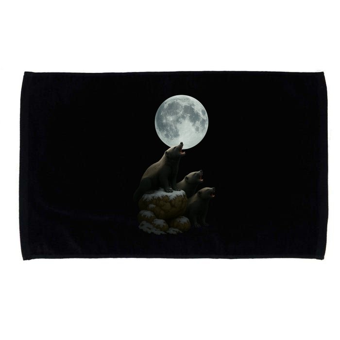 Three Honey Badgers Moon Microfiber Hand Towel
