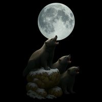 Three Honey Badgers Moon Crop Top