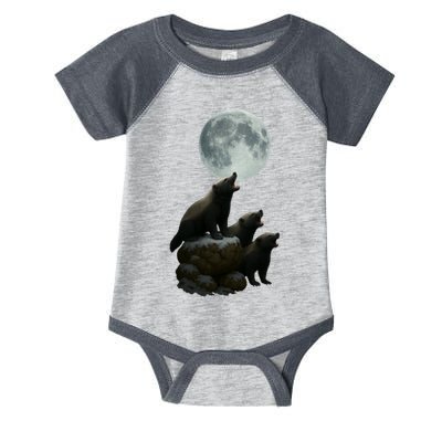 Three Honey Badgers Moon Infant Baby Jersey Bodysuit