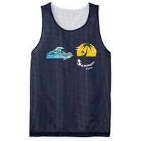 Tropical Heartbeat Beach Trees Dolphin Summer Mesh Reversible Basketball Jersey Tank