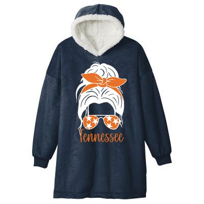 Tennessee Hair Bun Cute Hooded Wearable Blanket