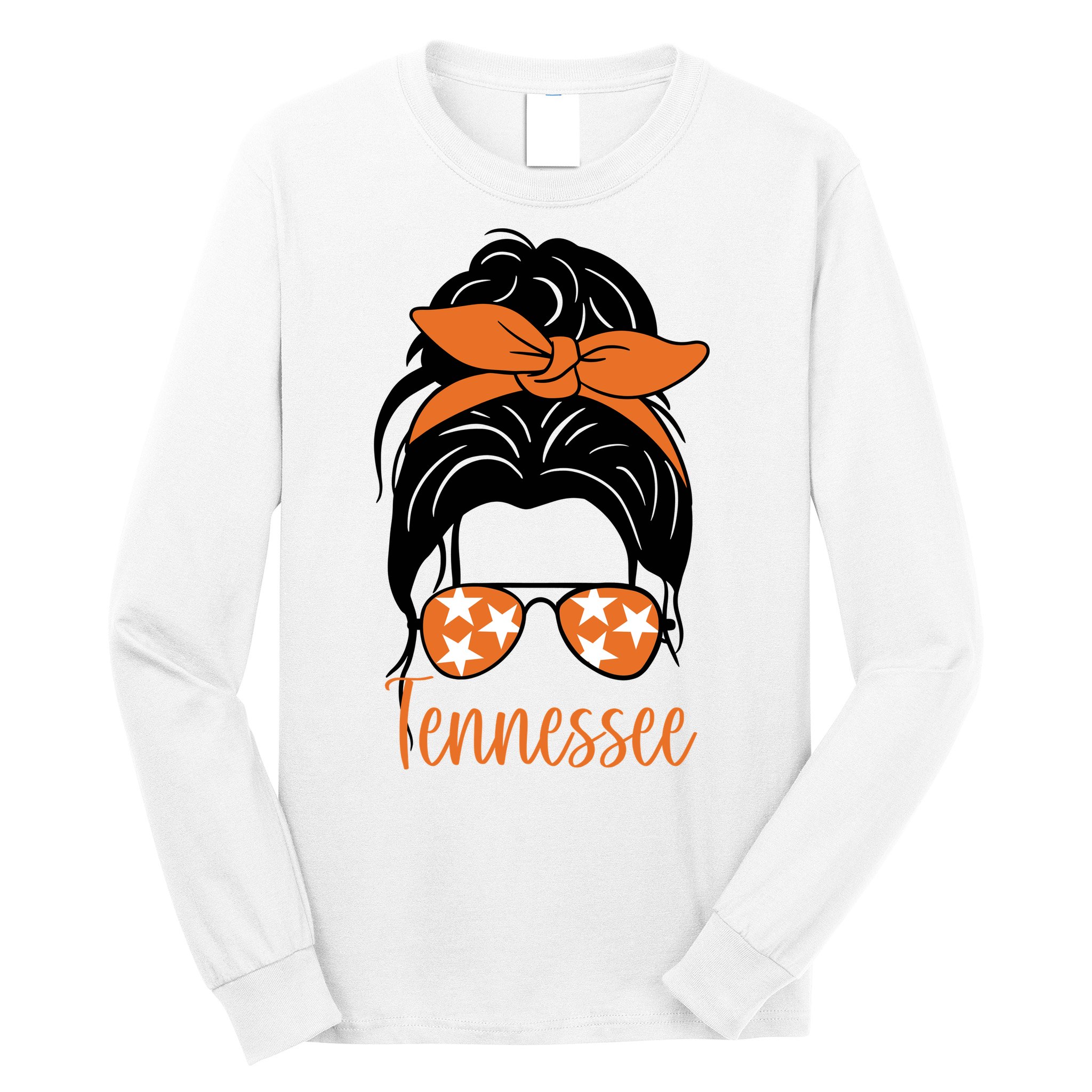 Tennessee Hair Bun Cute Long Sleeve Shirt