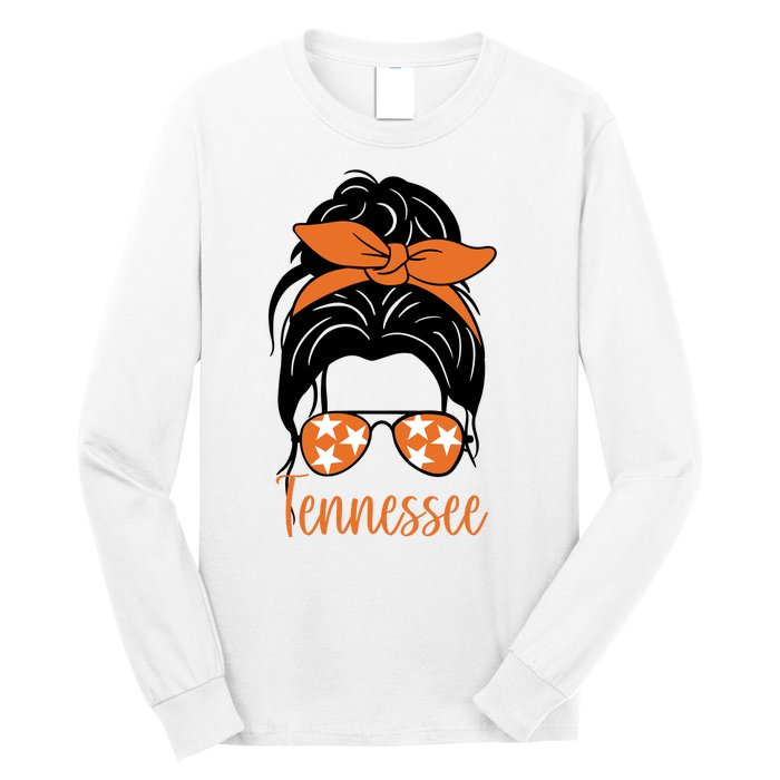 Tennessee Hair Bun Cute Long Sleeve Shirt