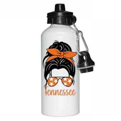 Tennessee Hair Bun Cute Aluminum Water Bottle 