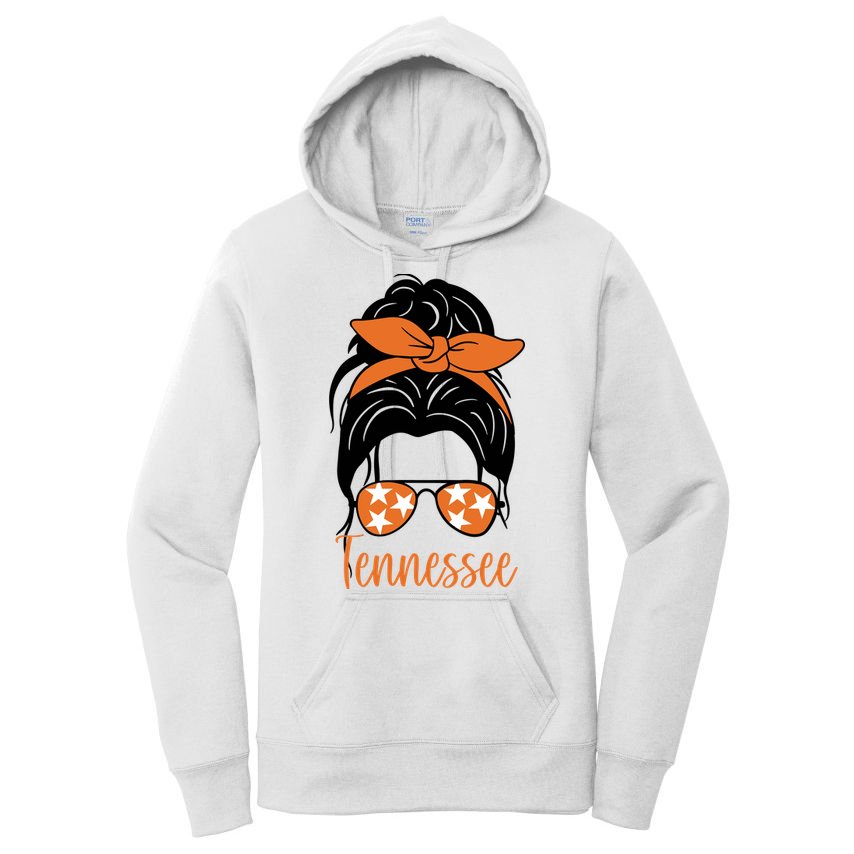Tennessee Hair Bun Cute Women's Pullover Hoodie