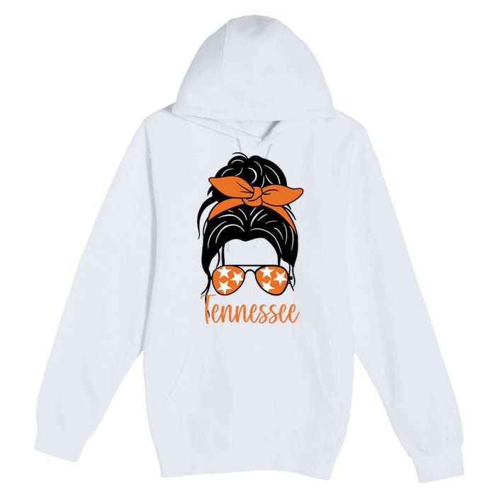 Tennessee Hair Bun Cute Premium Pullover Hoodie