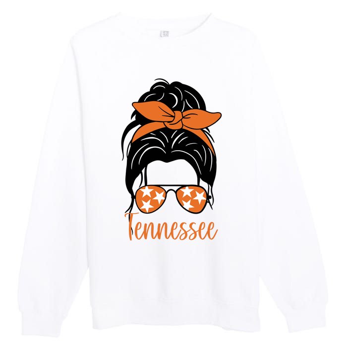 Tennessee Hair Bun Cute Premium Crewneck Sweatshirt