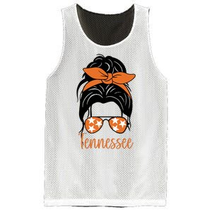 Tennessee Hair Bun Cute Mesh Reversible Basketball Jersey Tank