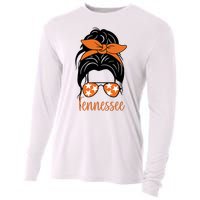 Tennessee Hair Bun Cute Cooling Performance Long Sleeve Crew