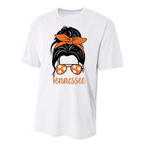 Tennessee Hair Bun Cute Performance Sprint T-Shirt