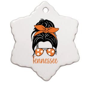 Tennessee Hair Bun Cute Ceramic Star Ornament