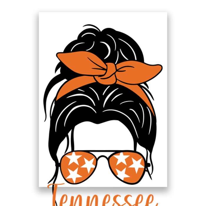 Tennessee Hair Bun Cute Poster