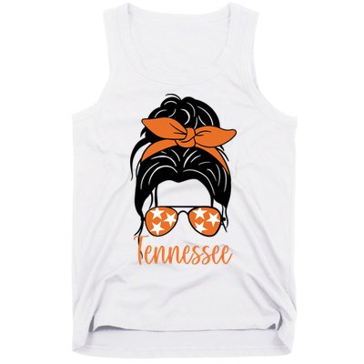 Tennessee Hair Bun Cute Tank Top