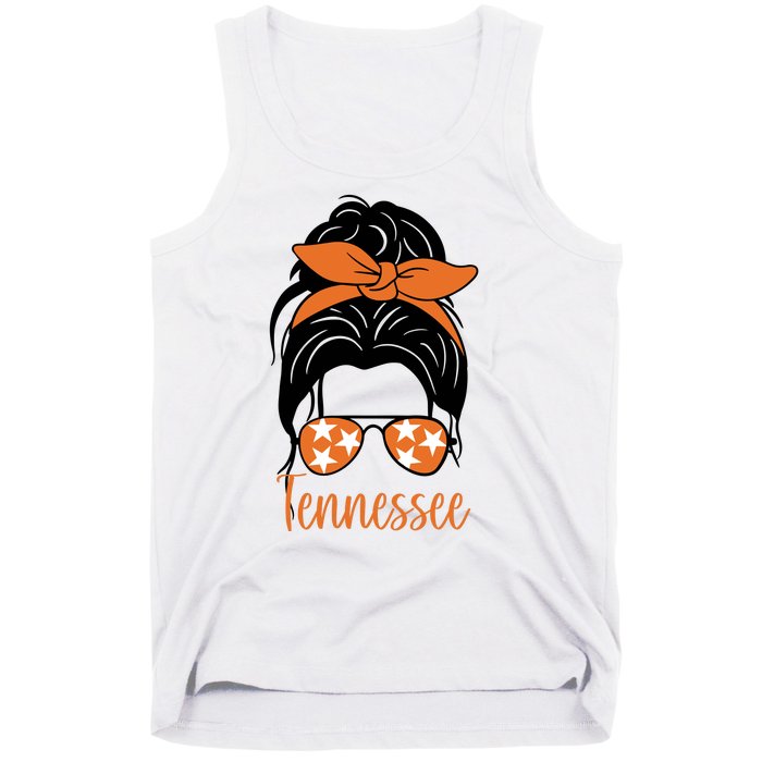 Tennessee Hair Bun Cute Tank Top