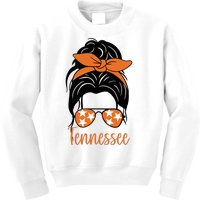 Tennessee Hair Bun Cute Kids Sweatshirt