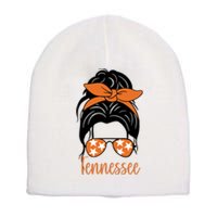 Tennessee Hair Bun Cute Short Acrylic Beanie