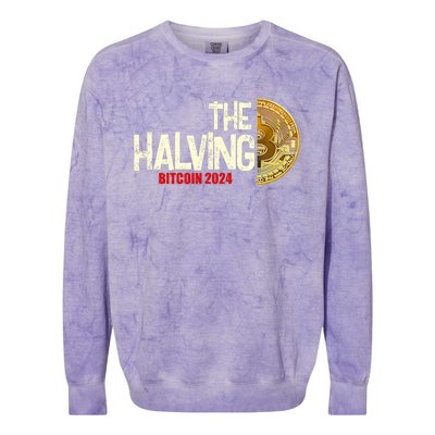 The Halving Bitcoin 2024 Colorblast Crewneck Sweatshirt