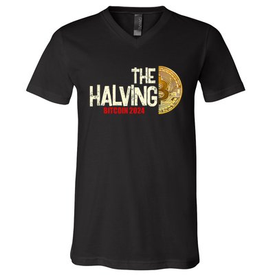 The Halving Bitcoin 2024 V-Neck T-Shirt