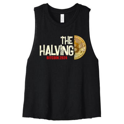 The Halving Bitcoin 2024 Women's Racerback Cropped Tank