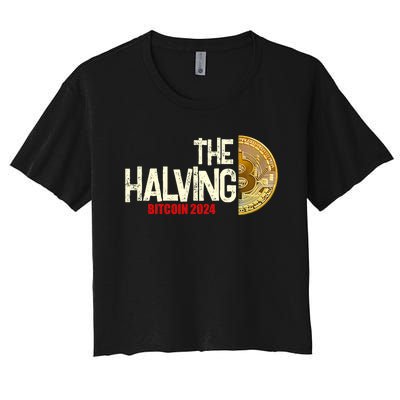 The Halving Bitcoin 2024 Women's Crop Top Tee