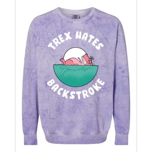 Trex Hates Backstroke Colorblast Crewneck Sweatshirt