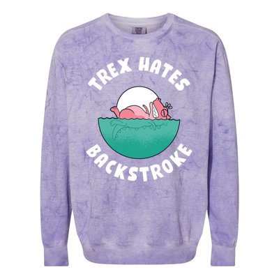 Trex Hates Backstroke Colorblast Crewneck Sweatshirt