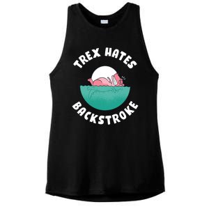 Trex Hates Backstroke Ladies PosiCharge Tri-Blend Wicking Tank