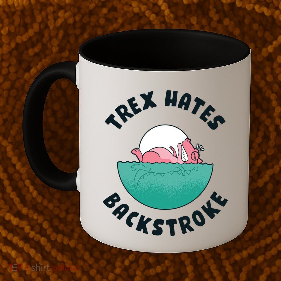 Trex Hates Backstroke Mug