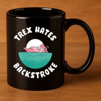 Trex Hates Backstroke 11oz C Handle Ceramic Mug