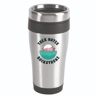 Trex Hates Backstroke 16oz Travel Tumbler