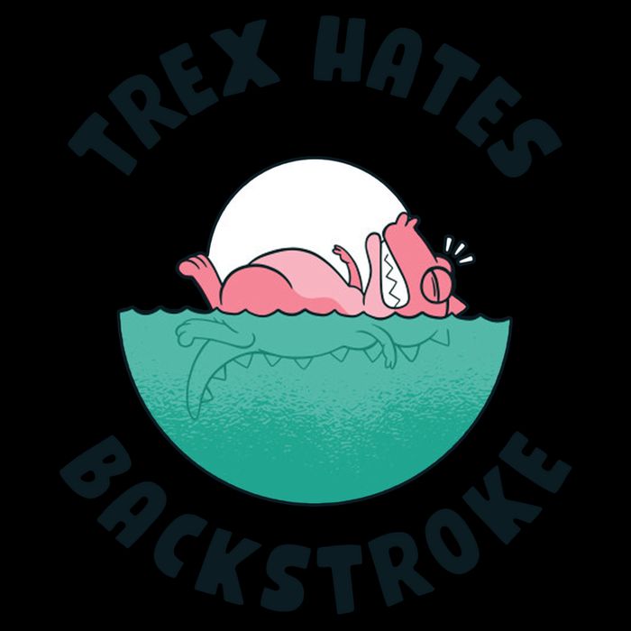 Trex Hates Backstroke 16oz Travel Tumbler