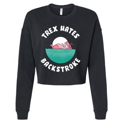 Trex Hates Backstroke Cropped Pullover Crew