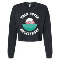 Trex Hates Backstroke Cropped Pullover Crew