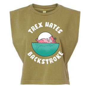 Trex Hates Backstroke Garment-Dyed Women's Muscle Tee