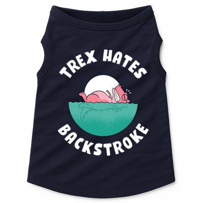 Trex Hates Backstroke Doggie Tank