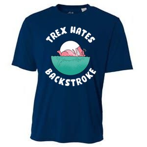 Trex Hates Backstroke Cooling Performance Crew T-Shirt