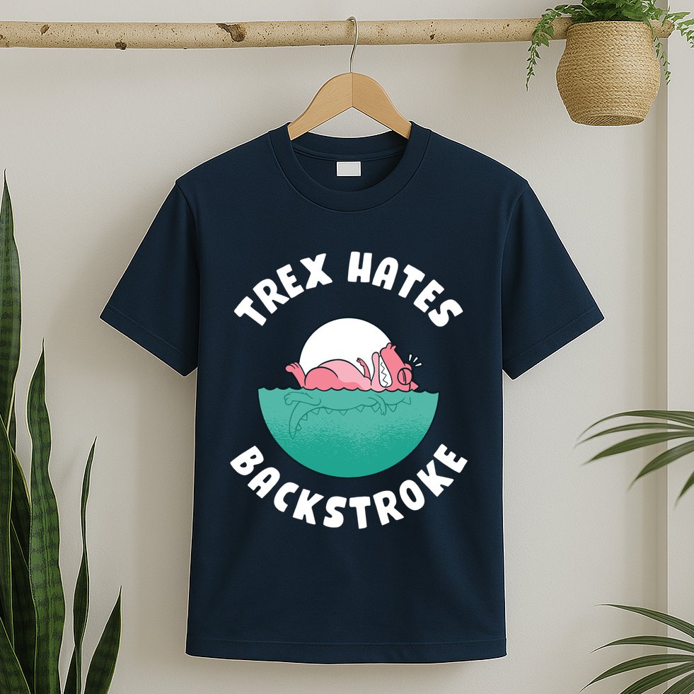 Trex Hates Backstroke T-Shirt