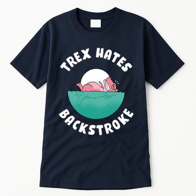 Trex Hates Backstroke Tall T-Shirt