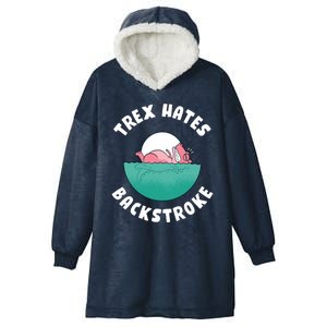 Trex Hates Backstroke Hooded Wearable Blanket