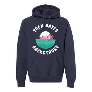 Trex Hates Backstroke Premium Hoodie