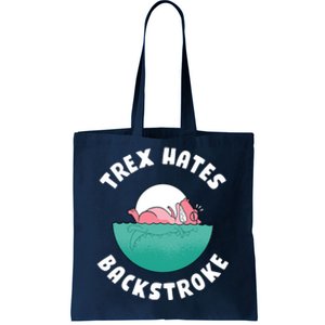 Trex Hates Backstroke Tote Bag