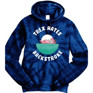 Trex Hates Backstroke Tie Dye Hoodie