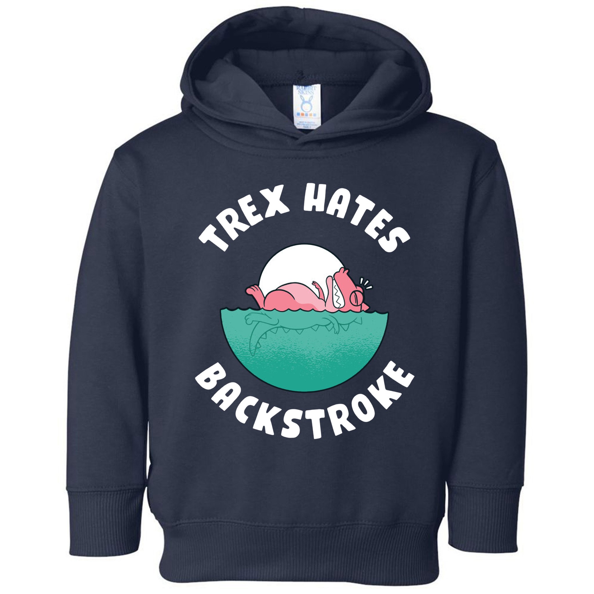 Trex Hates Backstroke Toddler Hoodie