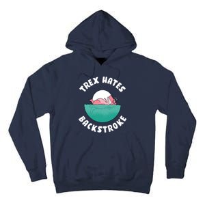 Trex Hates Backstroke Tall Hoodie