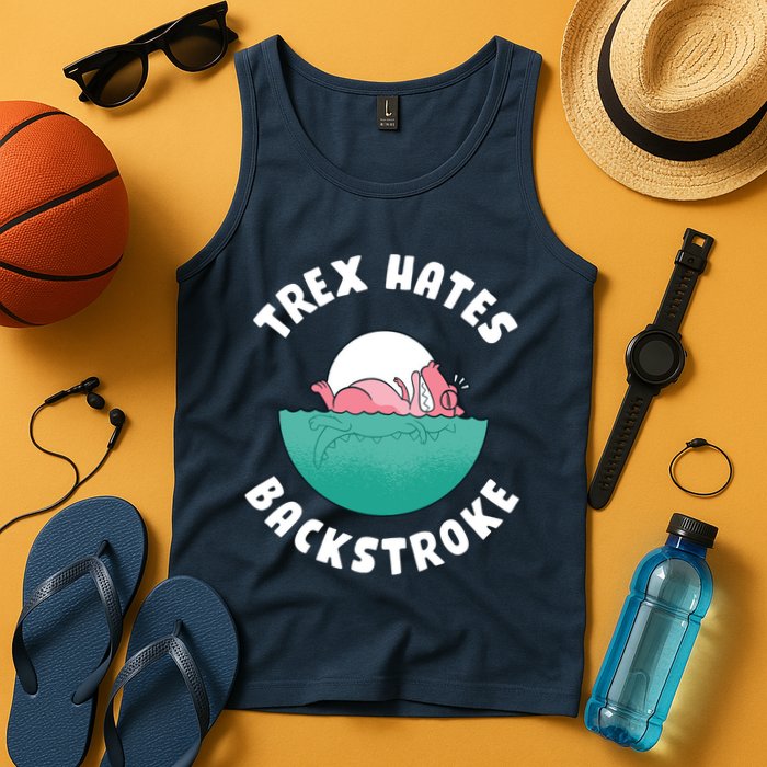 Trex Hates Backstroke Tank Top