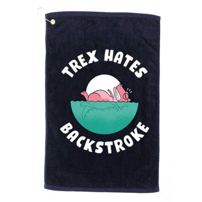 Trex Hates Backstroke Platinum Collection Golf Towel